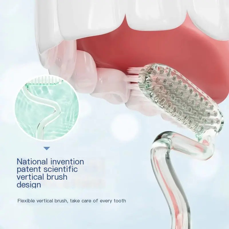 MLK S-Shape Soft Bristle Toothbrush for Adults