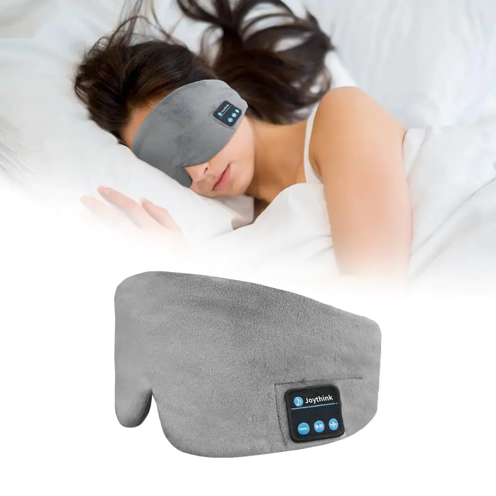 Joythink Sleep Headphones Silk Sleep Mask Adjustable Earbuds Wireless Bluetooth 5.3 Sleeping Eye Mask Travel Airplane Meditation Night Shift Music Eye Cover