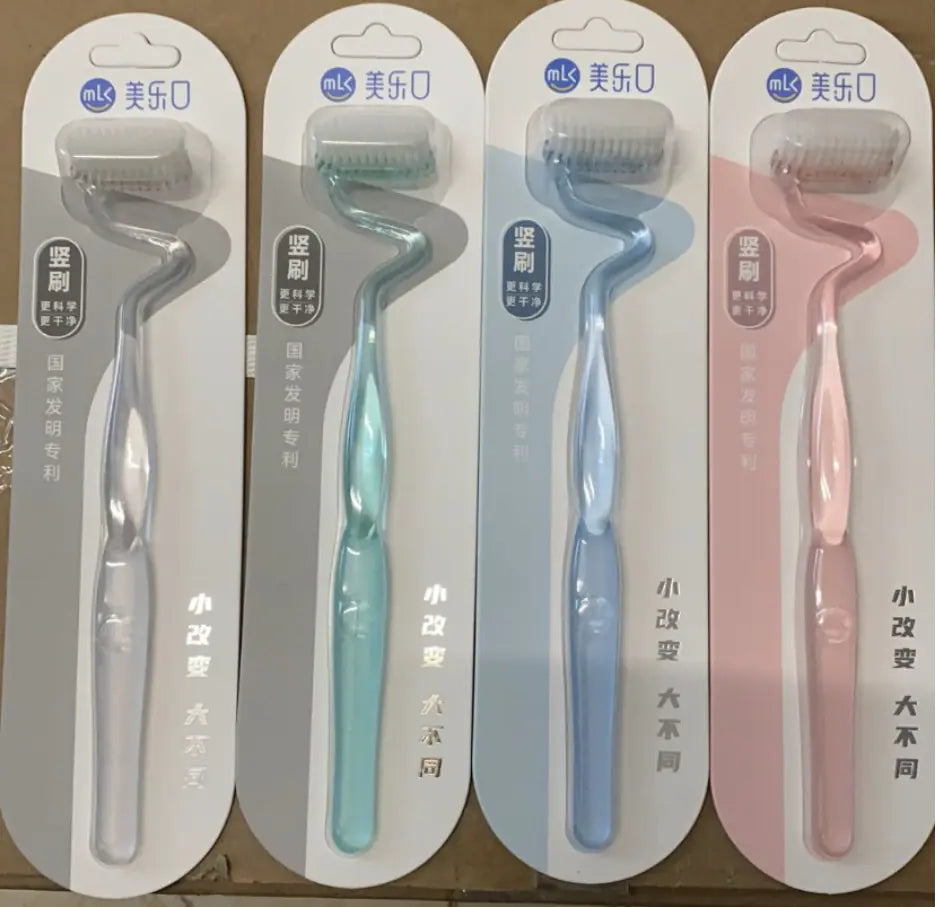 MLK S-Shape Soft Bristle Toothbrush for Adults