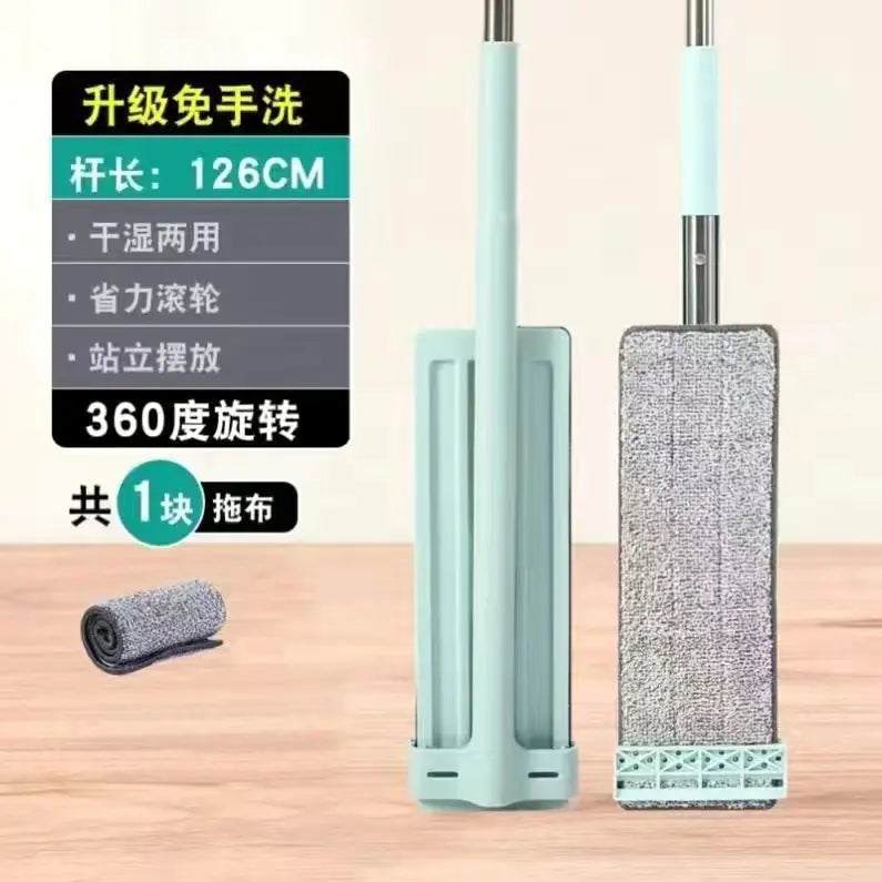 Wet and Dry Mop for Wood Floors - No Wash Needed